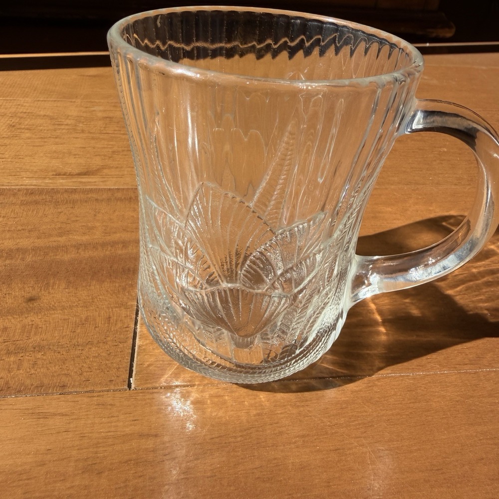 MINT Vintage Arcoroc Made in France Glass Mug Coffee Cup PRISTINE CONDITION
